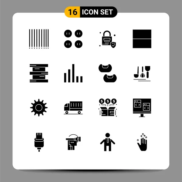 Creative Icons Modern Signs Sysymbols Signal Connection Grid Dangerous Biology — Vector de stock