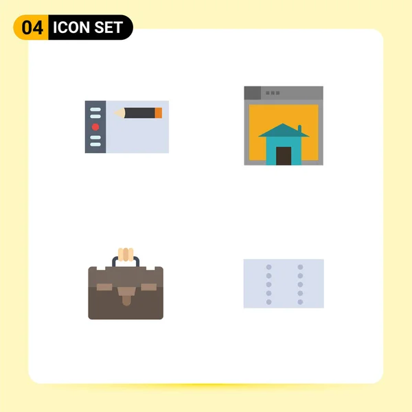 Set Modern Icons Symbols Signs Design Website Tablet Web Tourist — Stock Vector