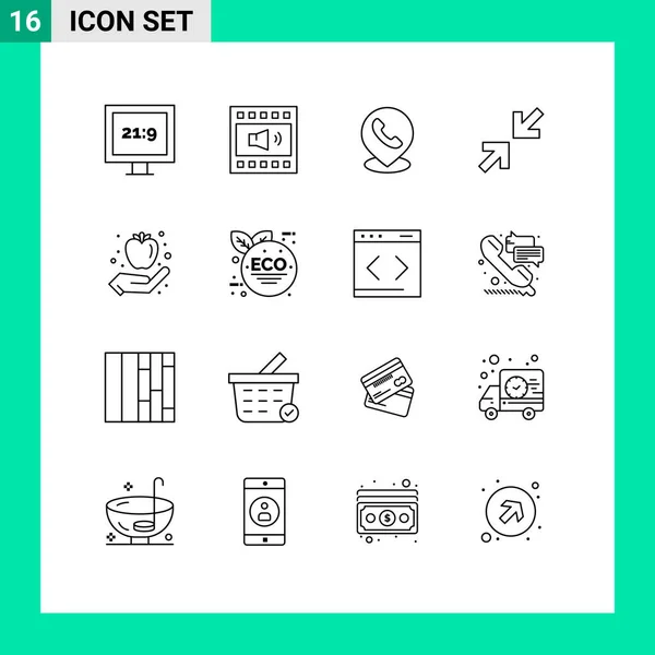 Thematic Vector Outlines Editable Symbols 화살표 Editable Vector Design Elements — 스톡 벡터