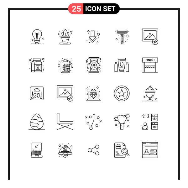 Icône Vectorielle Stock Paquet Signes Symboles Ligne Pour Paquet Lait — Image vectorielle