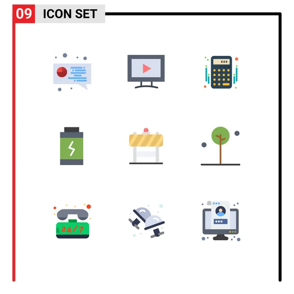 Universal Icon Symbols Group Modern Flat Colors Blocker Board Account - Stok Vektor