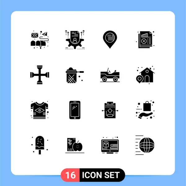 Solid Glyph Koncepció Weboldalak Mobil Alkalmazások Statisztikák Chart Configure Analysis — Stock Vector