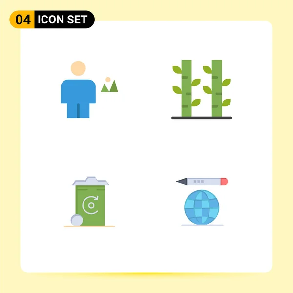 Icône Vectorielle Stock Paquet Signes Symboles Ligne Pour Avatar Bac — Image vectorielle