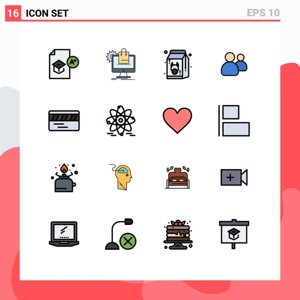 사용자 서비스 Editable Creative Vector Design Elements — 스톡 벡터