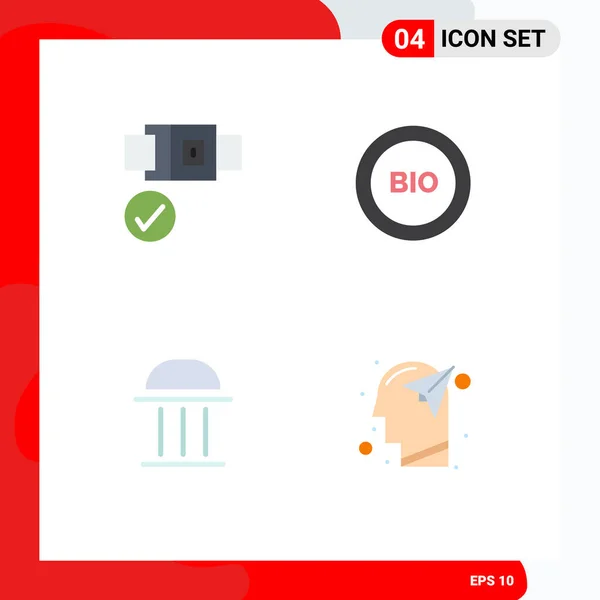 Thematic Vector Flat Icons Editable Sysymbols Belt Bank Bio Energy — Archivo Imágenes Vectoriales