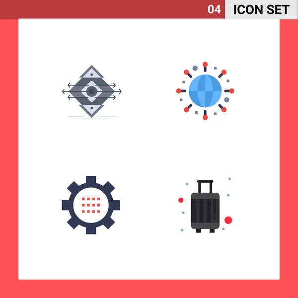 Icône Vectorielle Stock Paquet Signes Symboles Ligne Pour Trafic Configuration — Image vectorielle