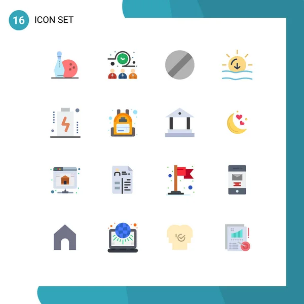 Vector Stock Icon Pack Líneas Signos Símbolos Para Nivel Carga — Vector de stock