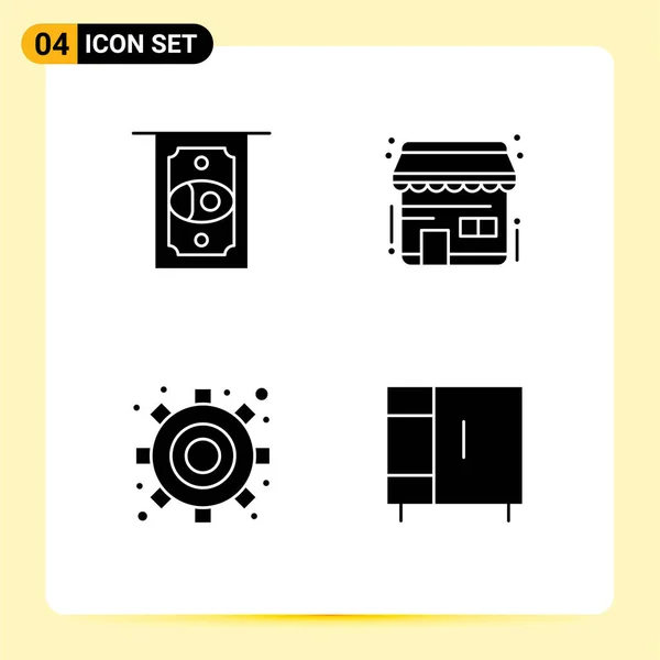 Set Modern Icons Sysymbols Signs Atm Settings Buy Buy Buy — Vector de stock