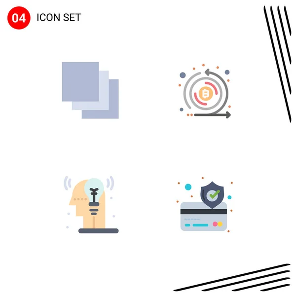 User Interface Pack Basic Flat Icons Cascade Man Coin Token — Vector de stock