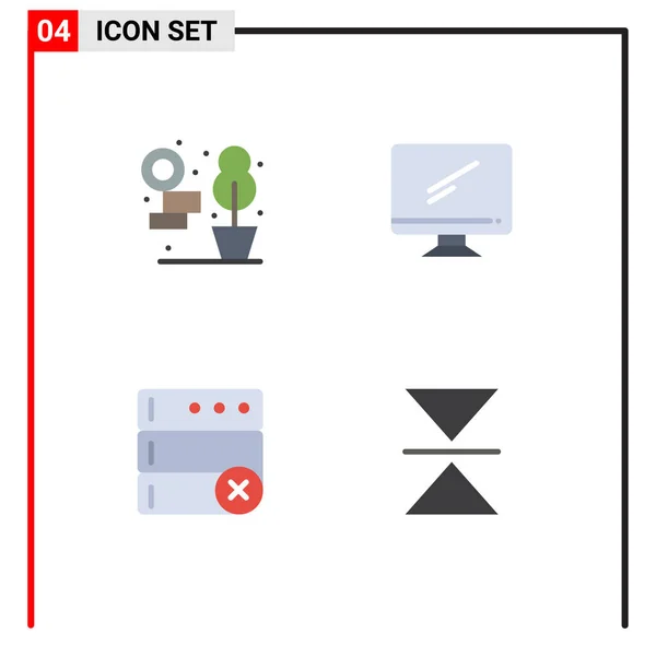 Flat Icon Concept Pour Les Sites Web Maison Mobile Applications — Image vectorielle