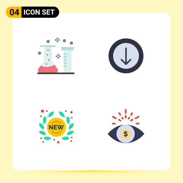 Universal Flat Icons Set Para Web Aplicações Móveis Ácido Novo — Vetor de Stock