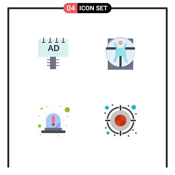 Icône Vectorielle Stock Paquet Signes Symboles Ligne Pour Publicité Urgence — Image vectorielle