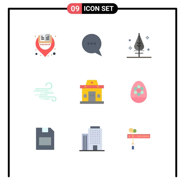 Creative Icons Modern Jelek Szimbólumok Városi Irodai Köszönet Épület Szél — Stock Vector