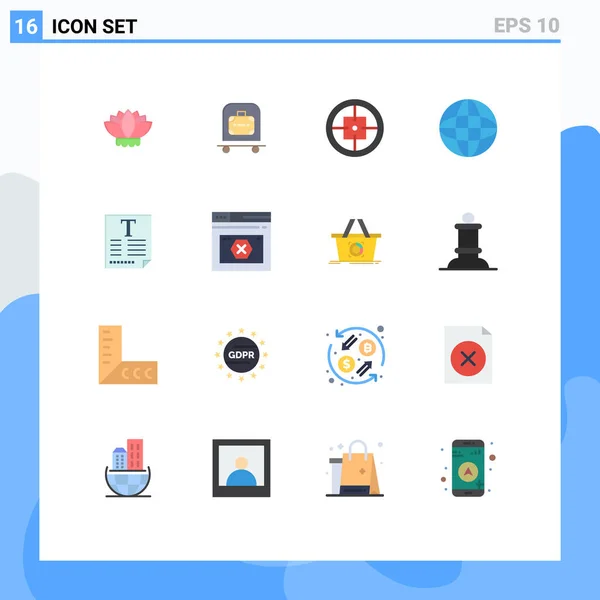 자동화 Creative Vector Design Elements Pack Modern Flat Colors Signs — 스톡 벡터