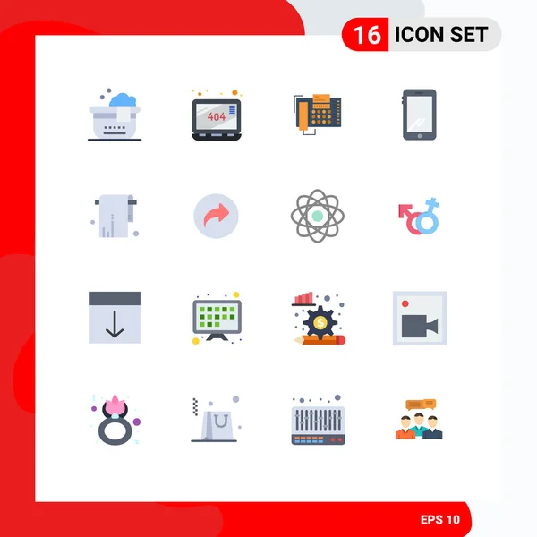 Set Modern Icons Sysymbols Signs Jack Iphone Office Android Smart — Vector de stock