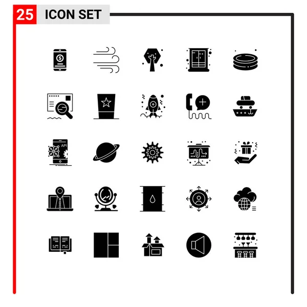 Universal Icon Symbols Gruppe Von Modernen Solid Glyphen Für Schwimmen — Stockvektor