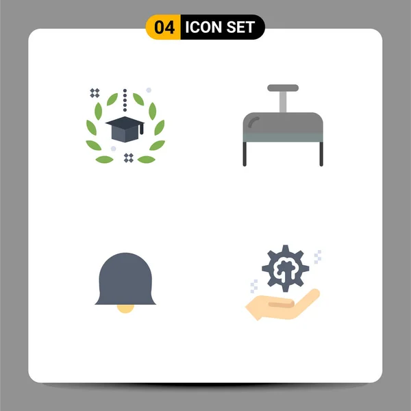 Icône Plate Paquet Symboles Universels Degré Signe Graduation Bagages Réglage — Image vectorielle