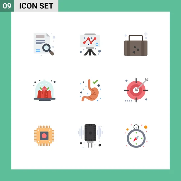 Creative Icons Modern Signs Sysymbols Food Cake Holiday Cafe Holiday — Vector de stock