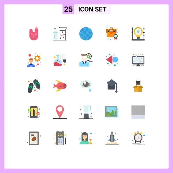 유니버설 아이콘 Universal Icon Symbols Modern Flat Colors Reward Gold — 스톡 벡터