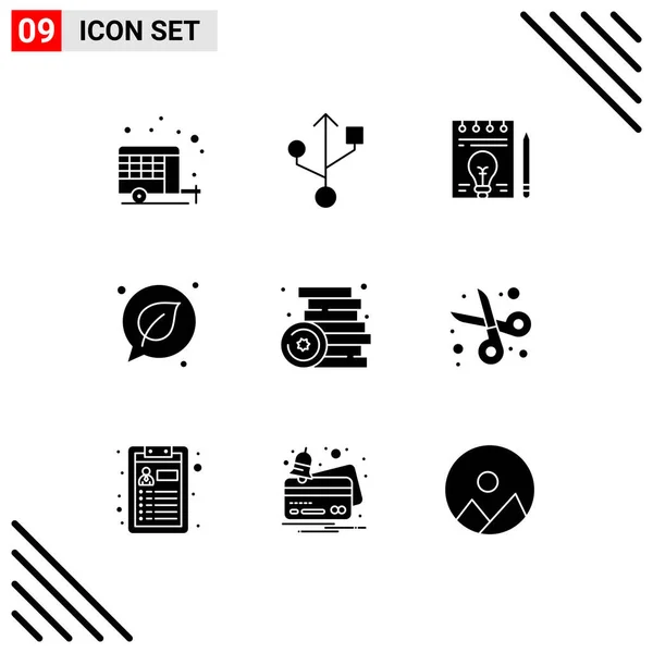 Creative Icons Modern Signs Sysymbols Play Games Bulb Brick Leaf — Archivo Imágenes Vectoriales