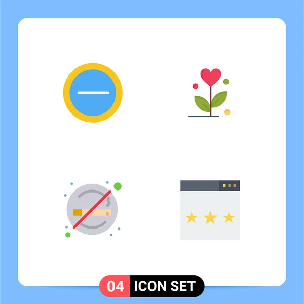 Universal Icon Symbols Group Modern Flat Icons Interface Smoking Love — Διανυσματικό Αρχείο