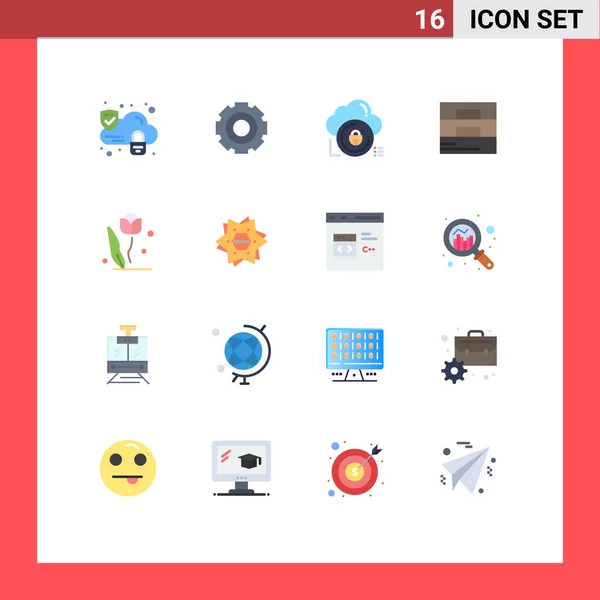 Universal Icon Symbols Group Modern Flat Colors Flors Man Cloud — 스톡 벡터