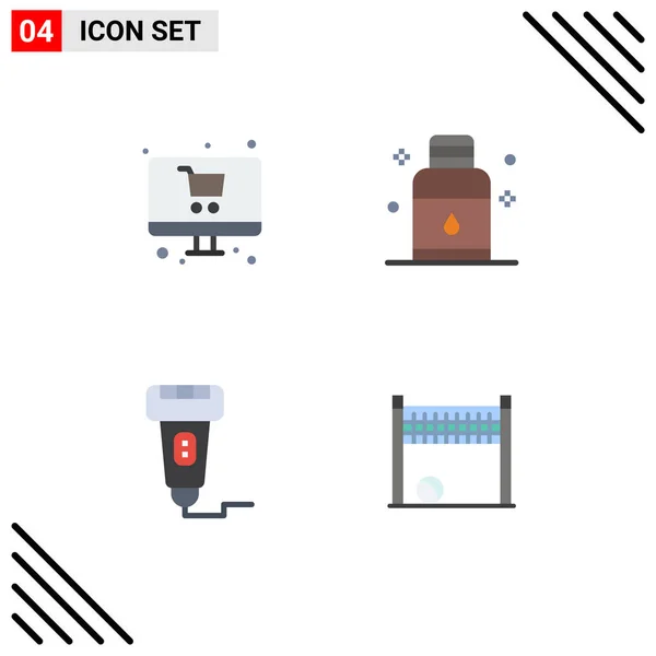 User Interface Flat Icon Pack Modern Signs Symbols Online Cashless — Stockový vektor