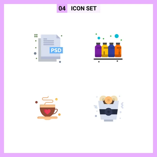 Universal Icon Symbols Group Modern Flat Icons Creative Colors File — Stockový vektor