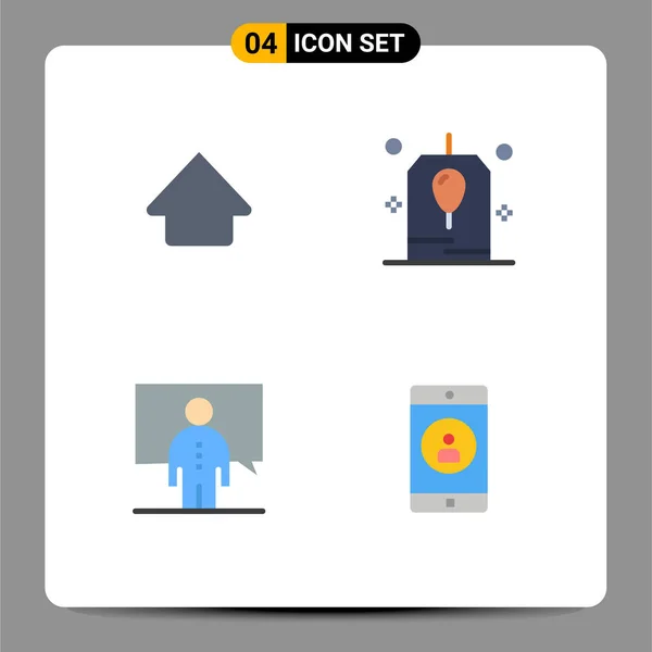 Πακέτο Modern Flat Icons Σημάδια Και Σύμβολα Για Web Print — Διανυσματικό Αρχείο