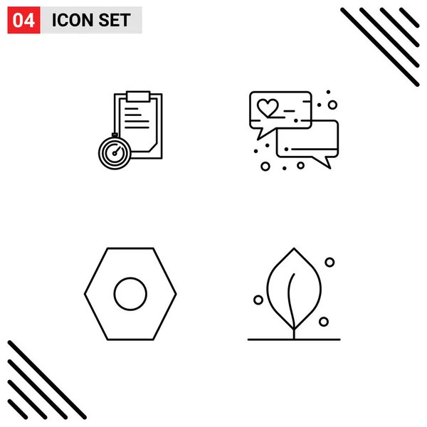 Universal Icon Symbols Group Modern Filledline Flat Colors Deadline User — Vetor de Stock