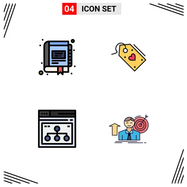 Creative Icons Современные Знаки Символы Книги Предложения Маркетинга Продажи Страницы — стоковый вектор