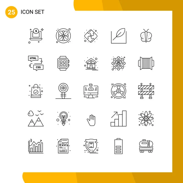 Set Modern Icons Sysymbols Signs Develop Nature Teamwork Easter Animal — Vector de stock