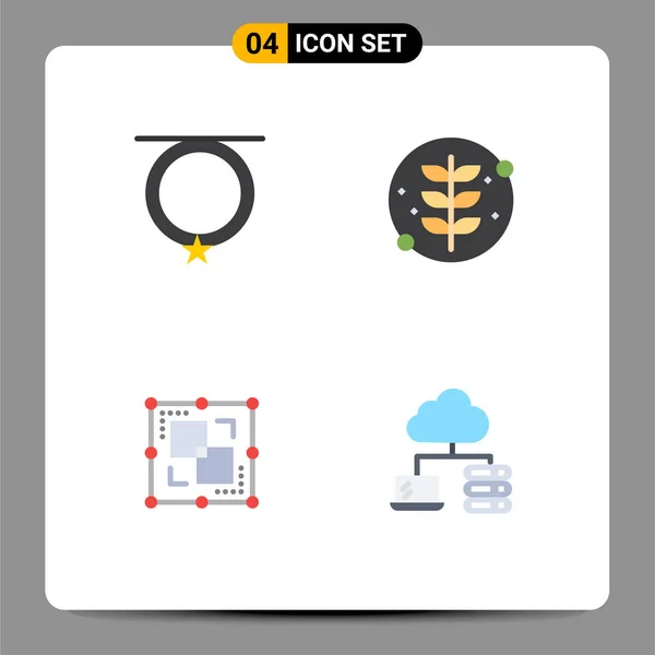 Set Modern Icons Symbols Signs Accessories Drawing Necklace Nature Point — Stock Vector