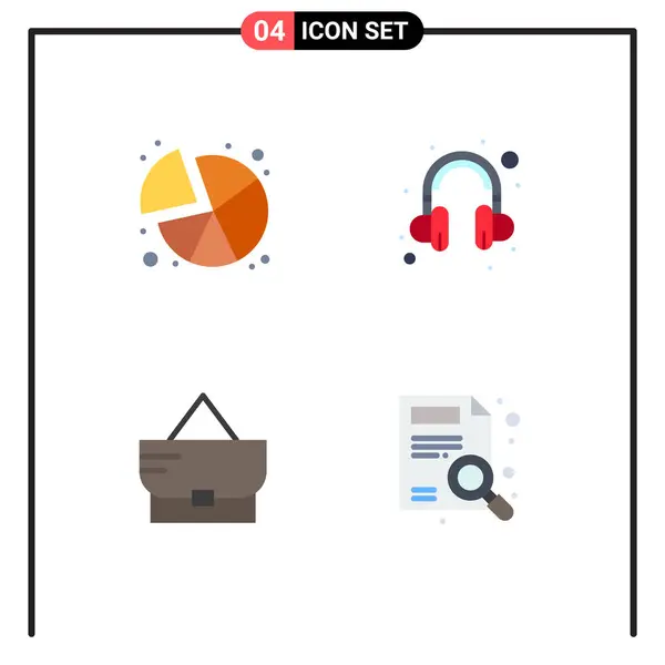 Conceito Flat Icon Para Websites Gráfico Móvel Aplicativos Bolsa Gráfico — Vetor de Stock