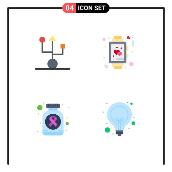 Interface Usuário Flat Icon Pack Modern Signs Symbols Computers Wedding —  Vetores de Stock