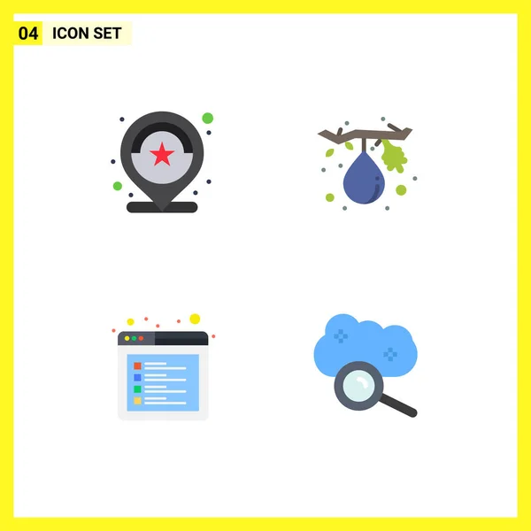 Universal Icon Symbols Group Modern Flat Icons Location Browser Review — Vetor de Stock