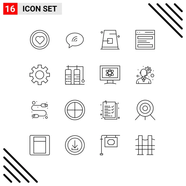 Creative Icons Modern Signs Symbols User Hero Autumn Header Hat — Stock Vector