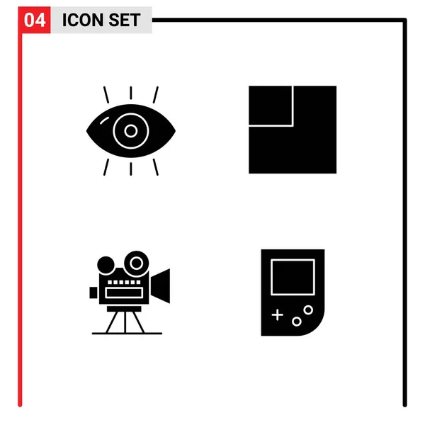 Creative Icons Modern Signs Symbols Disease Projector Form Scale Console — Stock Vector