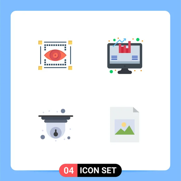 전형적 반사기 편성상 성장의 Editable Vector Design Elements — 스톡 벡터