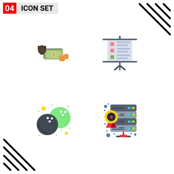 Pack Modern Flat Icons Signs Symbols Web Print Media Dollar — Stock Vector