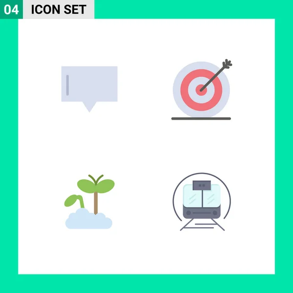 Set Vector Flat Icons Grid Bubble Maturity Creative Target Speed — Stock Vector