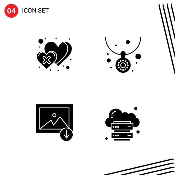 Creative Icons Modern Signs Sysymbols Dislike Image Cross Jewelry Cloud — Vector de stock