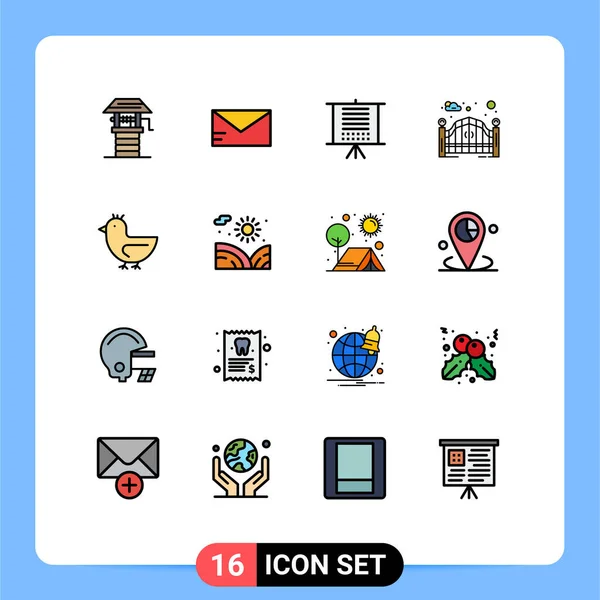 Universal Icon Symbols Group Modern Flat Color Filled Linhas Cisne —  Vetores de Stock