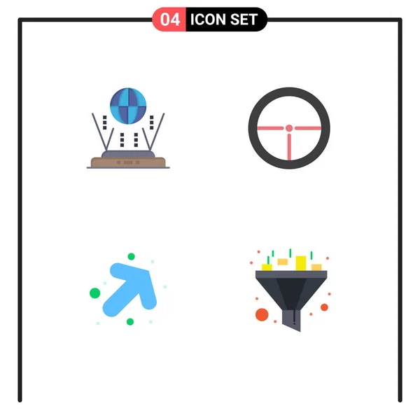 User Interface Flat Icon Pack Modern Signs Symbols Internet Arrow —  Vetores de Stock