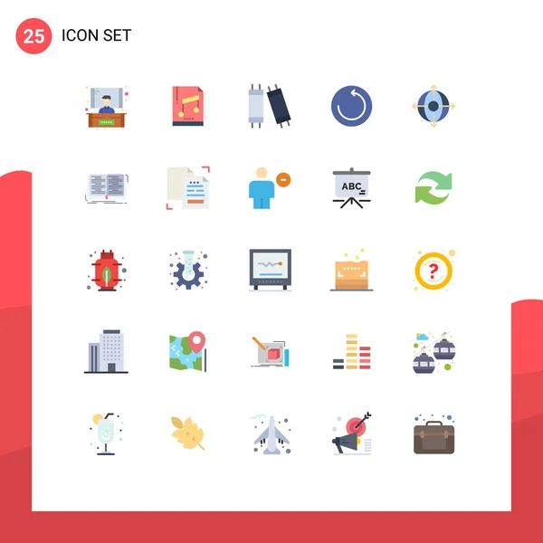 Thematic Vector Flat Colors Editable Symbols Book Management Lamp Deployment — 스톡 벡터