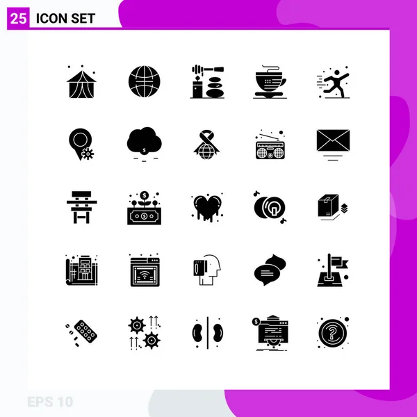 Thematic Vector Solid Glyphs Editable Sysymbols Football Hobby Relax Hobbies — Vector de stock