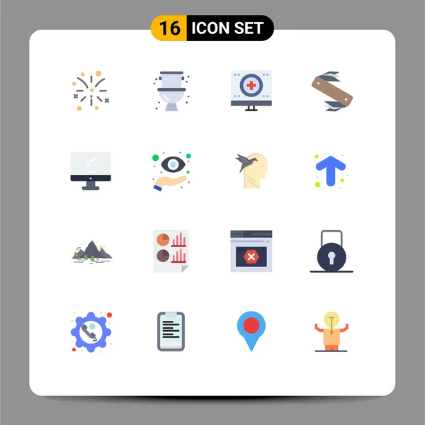 Icône Vectorielle Stock Paquet Signes Symboles Ligne Pour Ordinateur Suisse — Image vectorielle