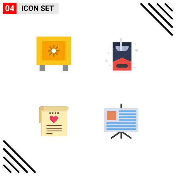 Thematic Vector Flat Icons Editable Sysymbols Locker Wedding Logistic Hobby — Archivo Imágenes Vectoriales