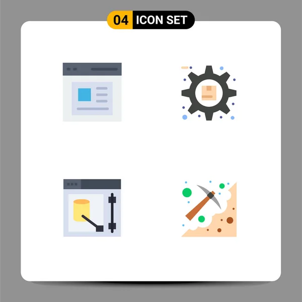 Conjunto Universal Iconos Planos Para Aplicaciones Web Móviles Comunicación Diseño — Vector de stock