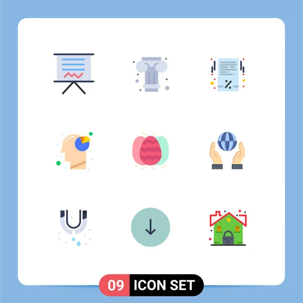 Icône Vectorielle Stock Paquet Signes Symboles Ligne Pour Pâques Diagramme — Image vectorielle